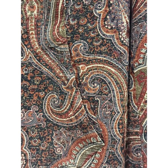 Coldwater Creek Jacket Womens Petite Large Paisley Tapestry Lined Button Front - Picture 4 of 11